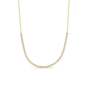 14k Diamond Tennis Segment Necklace