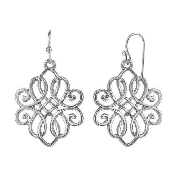 1928 Jewelry Classic Filigree Drop Earrings