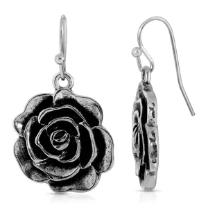 1928 Jewelry Rose Drop Earrings