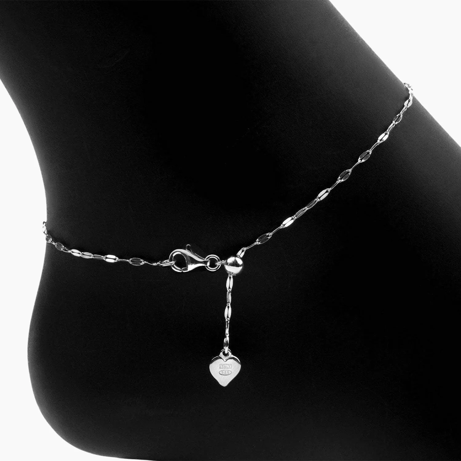 Adjustable Specchio Mirror Anklet (Silver)