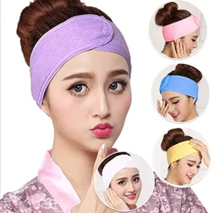 Adjustable Washable Facial Headband - (Pack of 2)