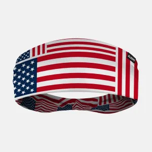 American Flags Double-Side Wide Headband