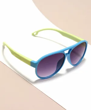 AVIATOR SHAPE SUNGLASSES - BLUE