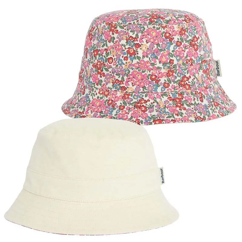 Barbour Adria Reversible Ladies Bucket Hat - Parchment