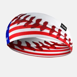 Baseball lace USA Double-sided Wide Headband