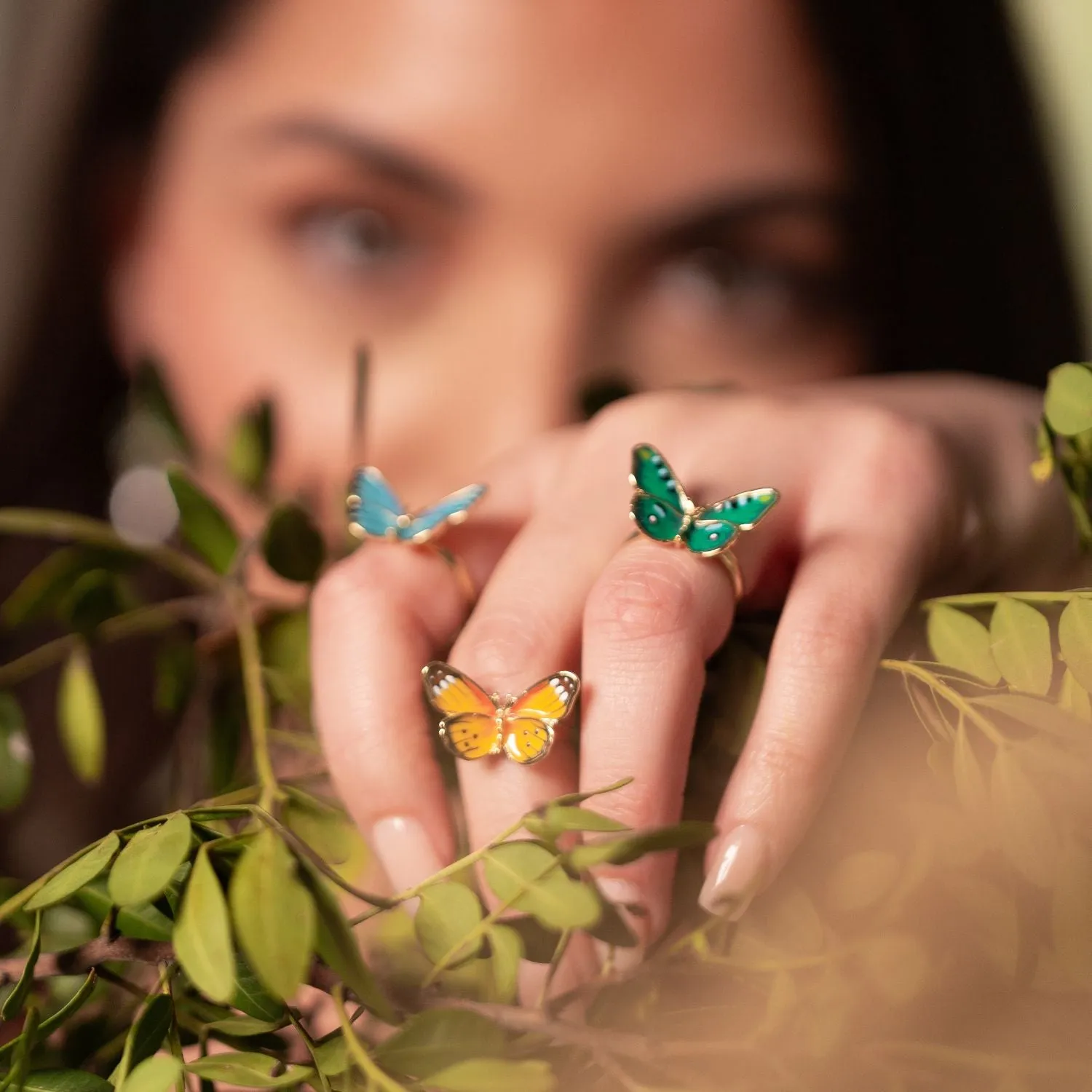 Butterfly Ring - Blue