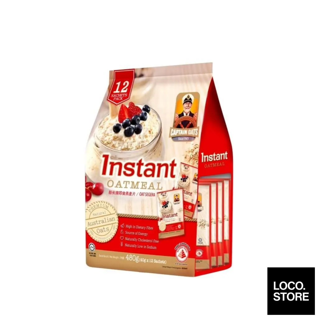 Captain Instant Oats 40g X 12 (Sachets)