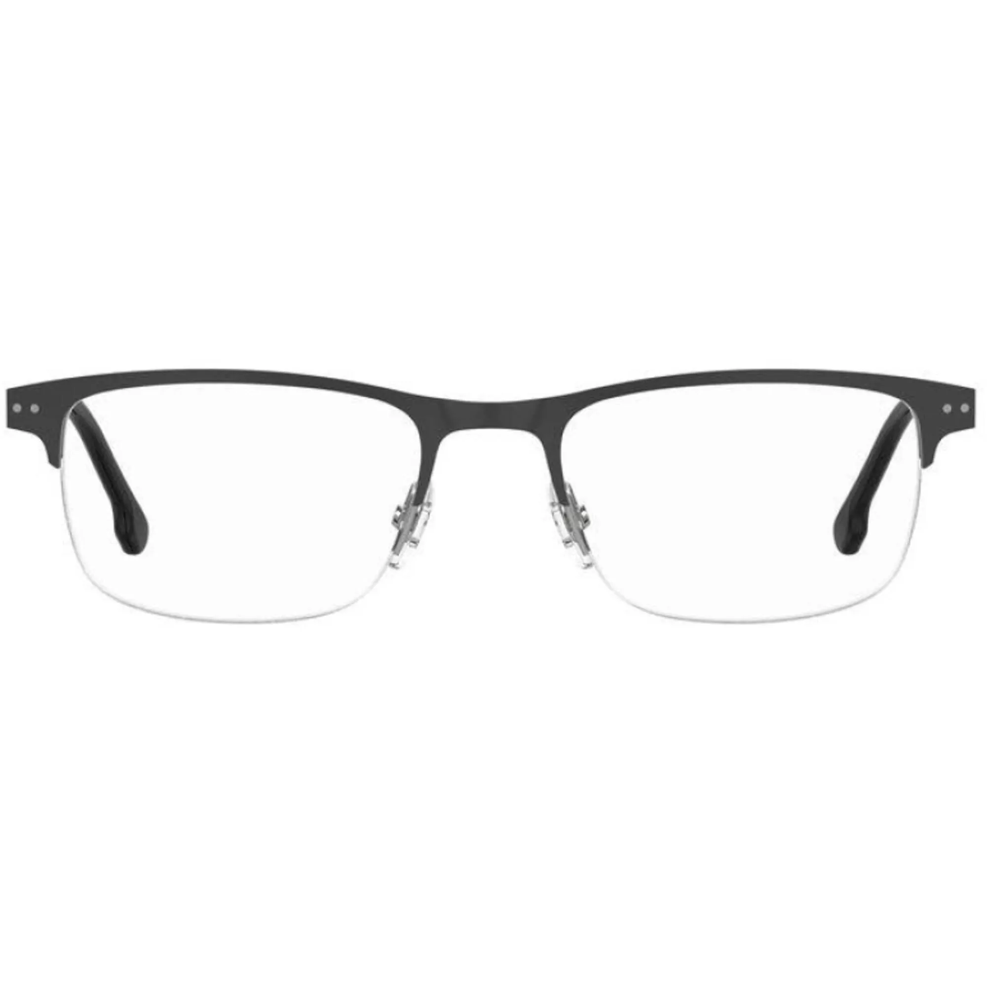 Carrera Unisex Eyeglasses - Black Plastic/Metal Rectangular Half Rim | 2019T 0807