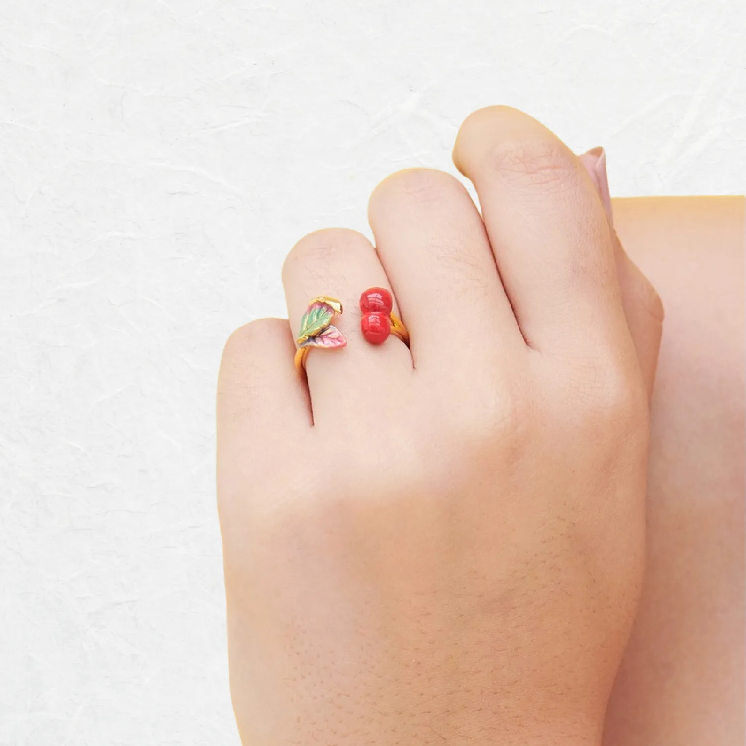 Cherry Adjustable Ring