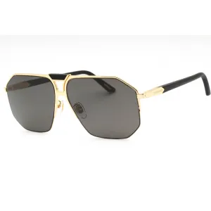 Chopard Men's Sunglasses - Shiny Yellow Gold Metal Pilot Full Rim Frame | SCHG61V 400P