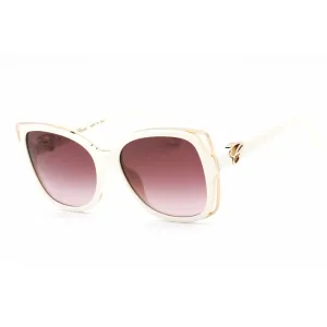 Chopard Women's Sunglasses - Shiny Ivory Plastic Cat Eye Shape Frame | SCH316 0702