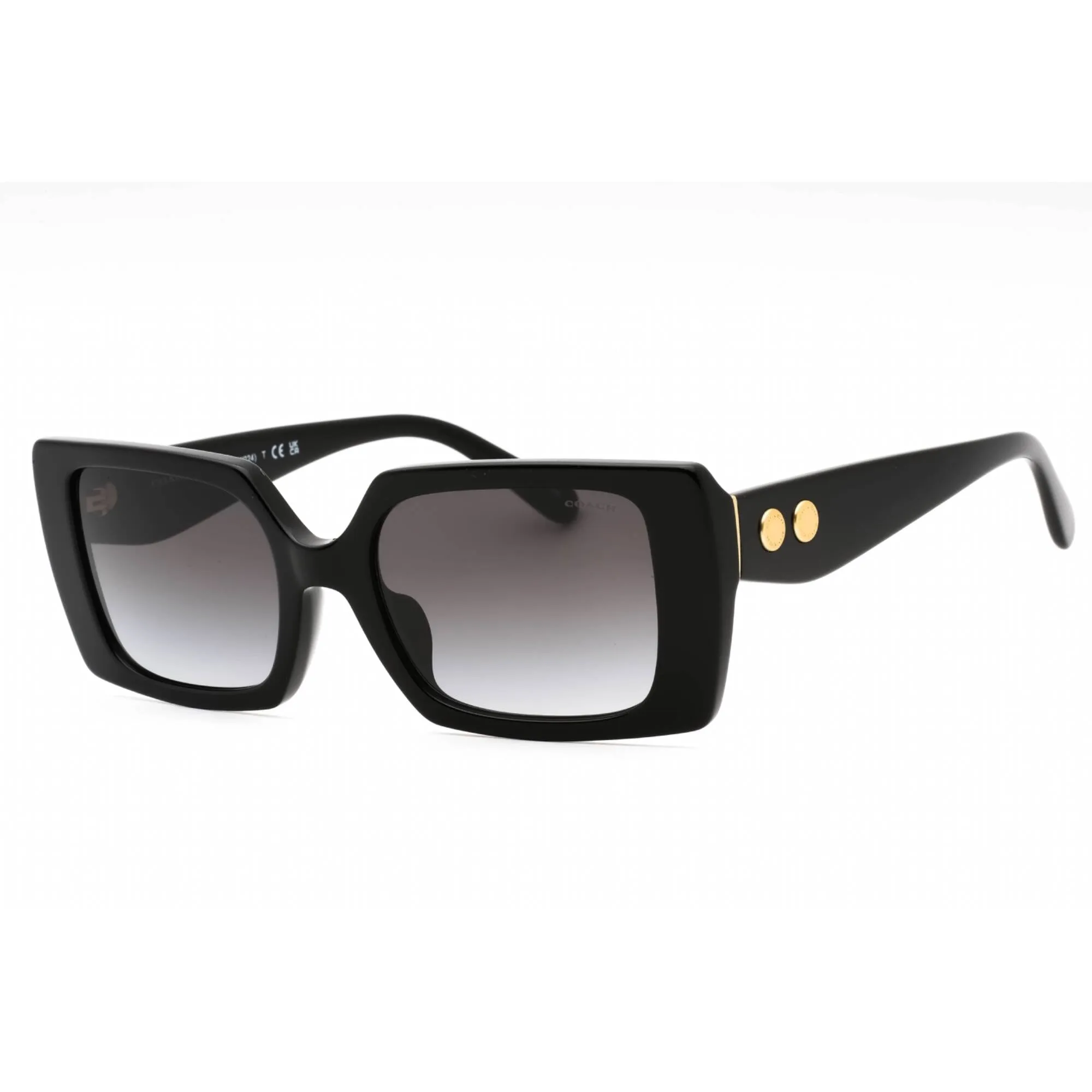 Coach Women's Sunglasses - Black Plastic Rectangular Full Rim Frame | 0HC8409U 50023C