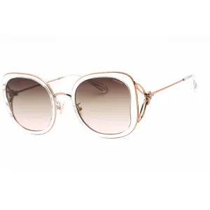 Coach Women's Sunglasses - Rectangular Frame Grey Pink Gradient Lens | 0HC7153B 5111U8