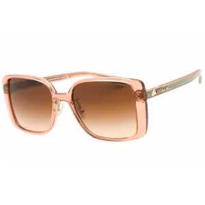 Coach Women's Sunglasses - Transparent Saddle Plastic Full Rim Frame | 0HC8375 574974