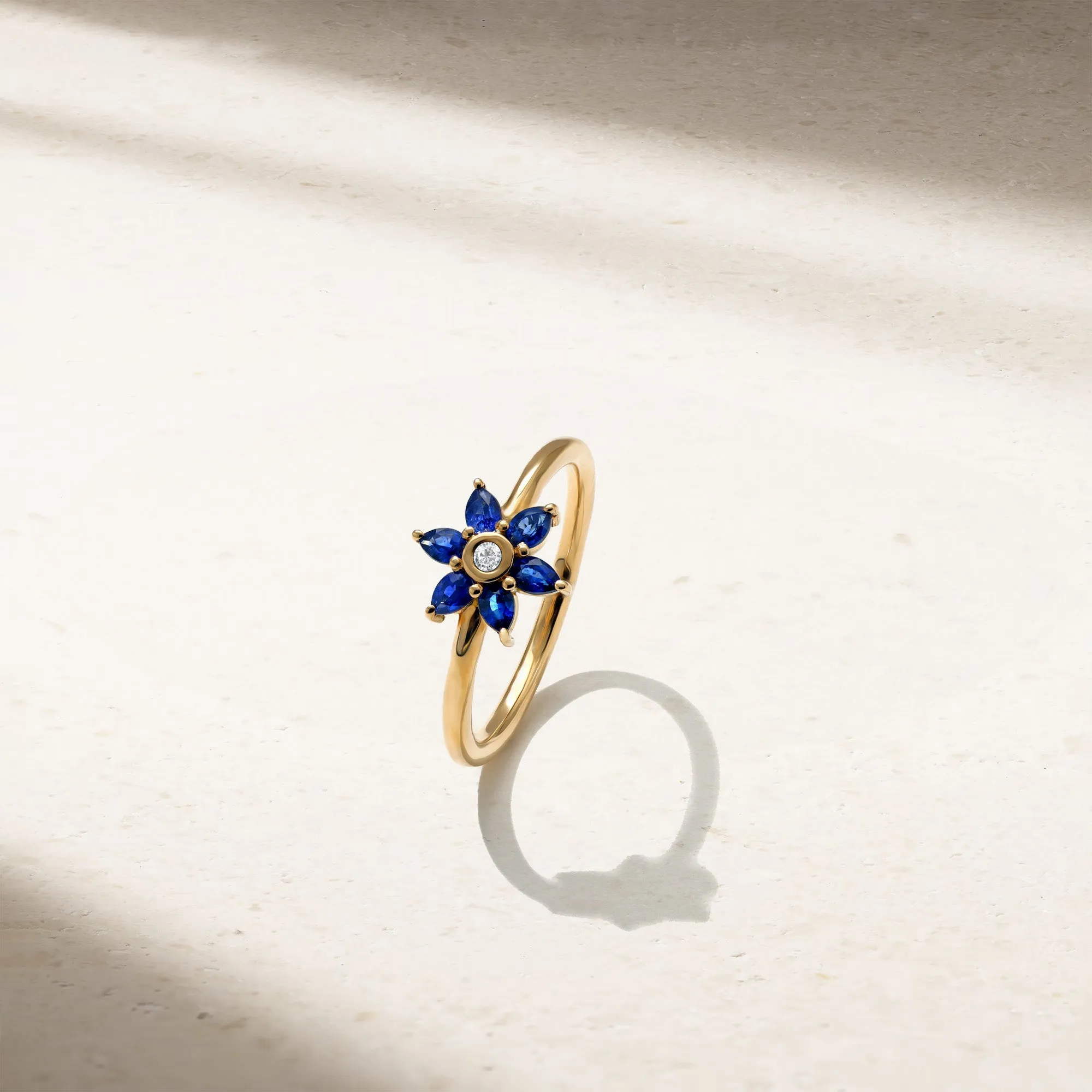 Daffodil Garden Sapphire and Diamond Ring