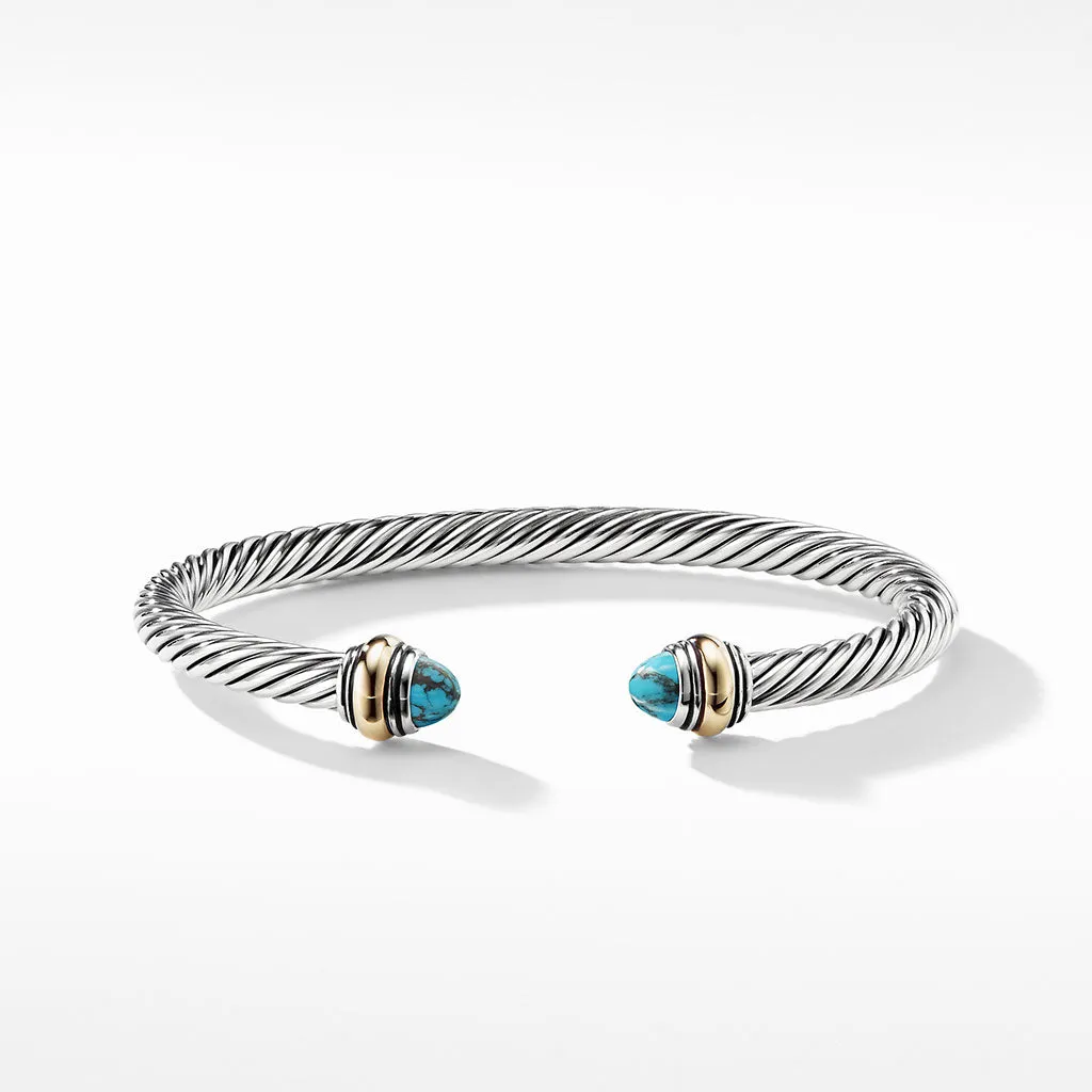 David Yurman Cable Classic Bracelet with Turquoise