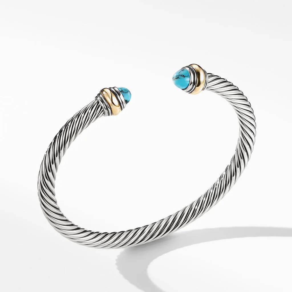 David Yurman Cable Classic Bracelet with Turquoise