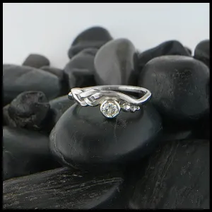 Diamond Whimsical Knot Ring