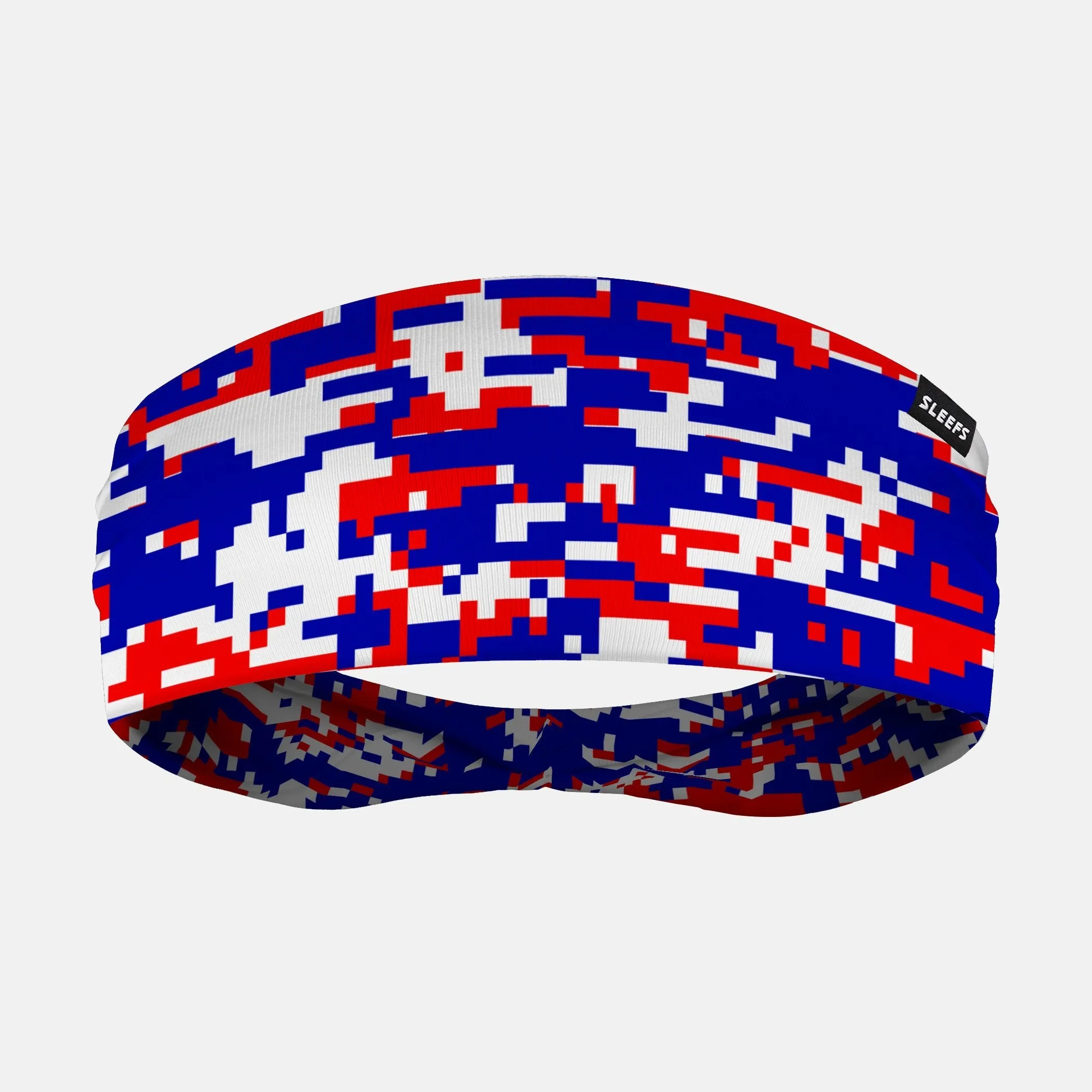 Digital Camo USA Flag Double-sided Wide Headband