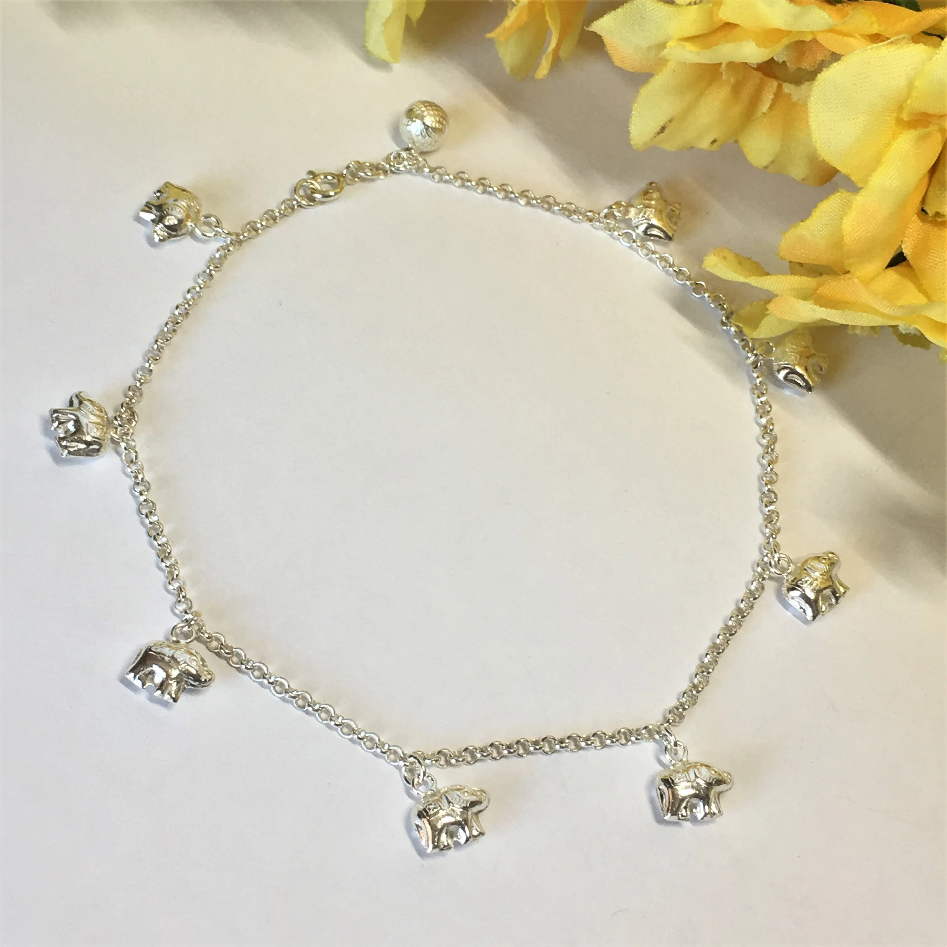 Elephant Anklet - VANK123