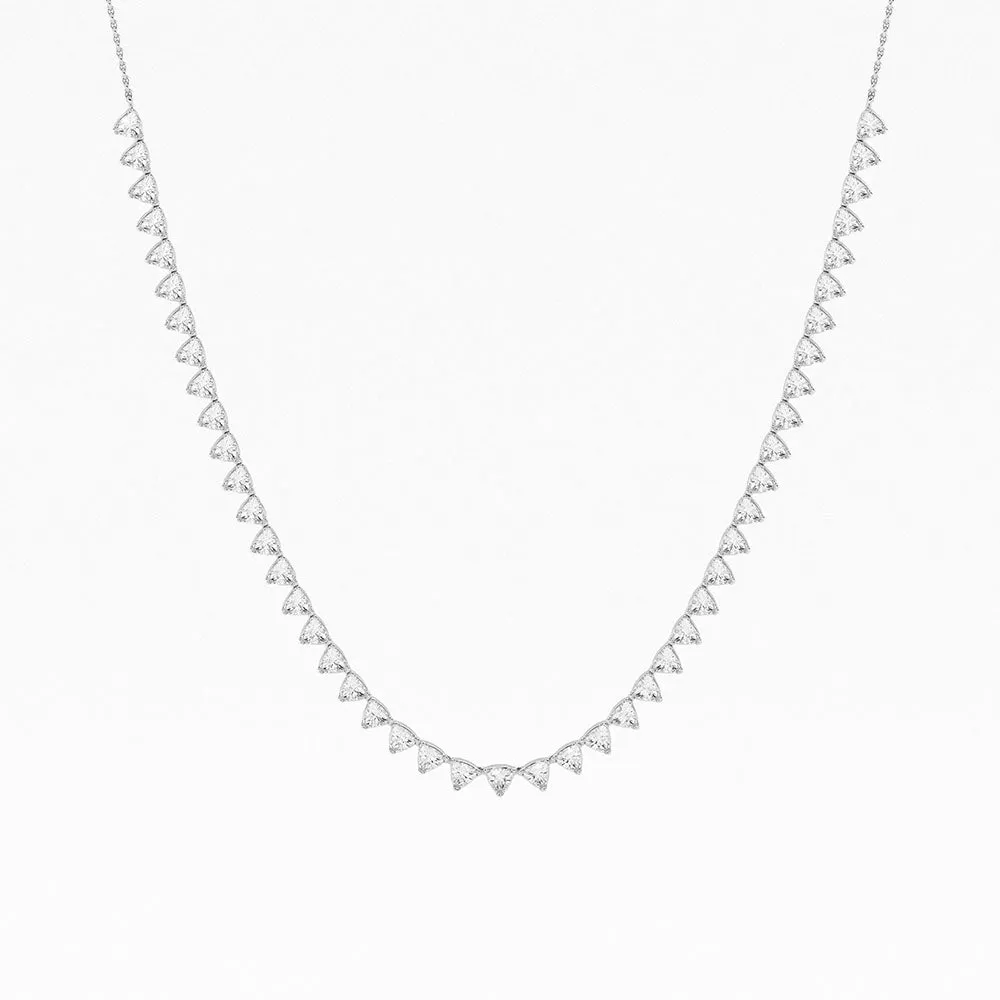 Empowering 6.8ct Trillion Necklace