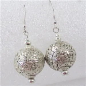 Endless Knot Thia Silver Drop Earrings