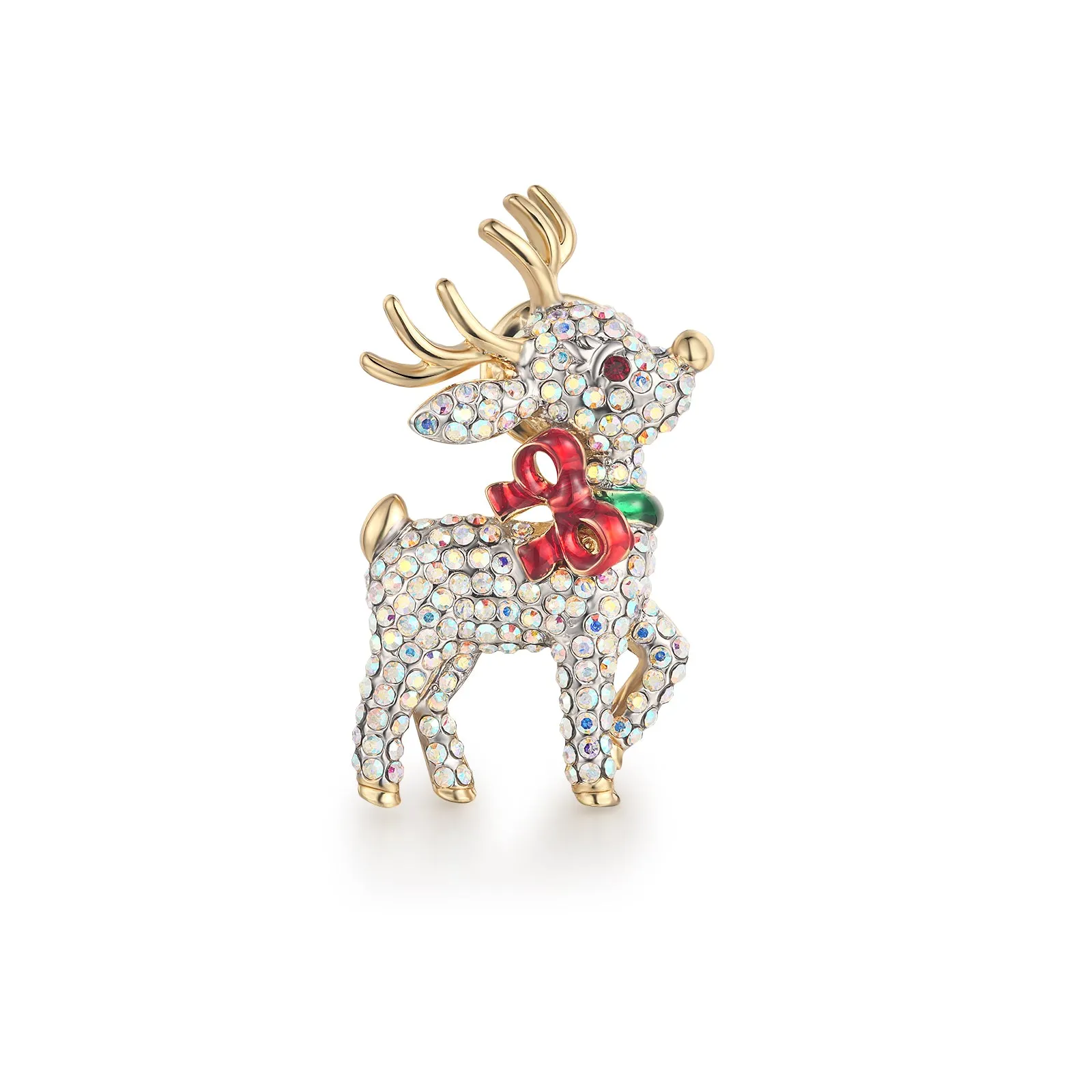 Festive Reindeer Clutch Pin