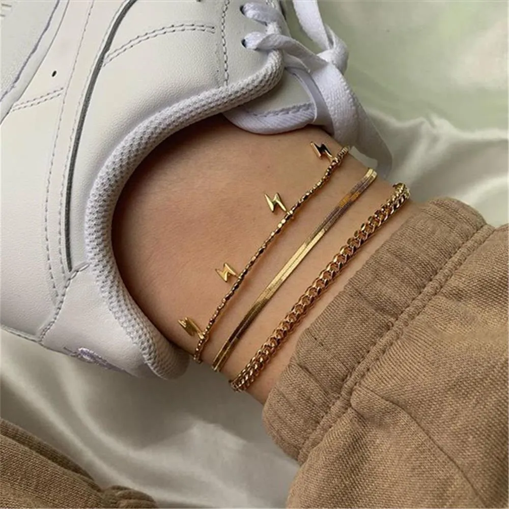 FNIO Bohemia Chain Anklets for Women Foot Accessories 2021 Summer Beach Barefoot Sandals Bracelet ankle on the leg Female