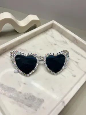 Full Bling Bride to Be Heart Sunglasses