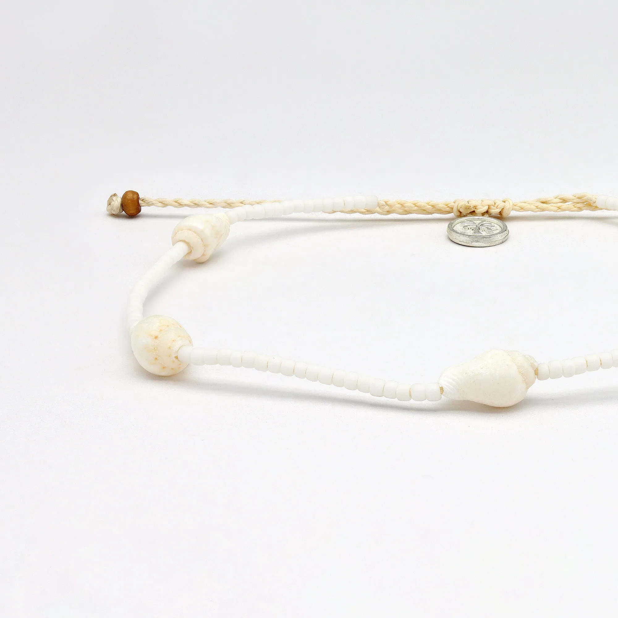 Giada Rahayu Shell Beaded Surf Anklet