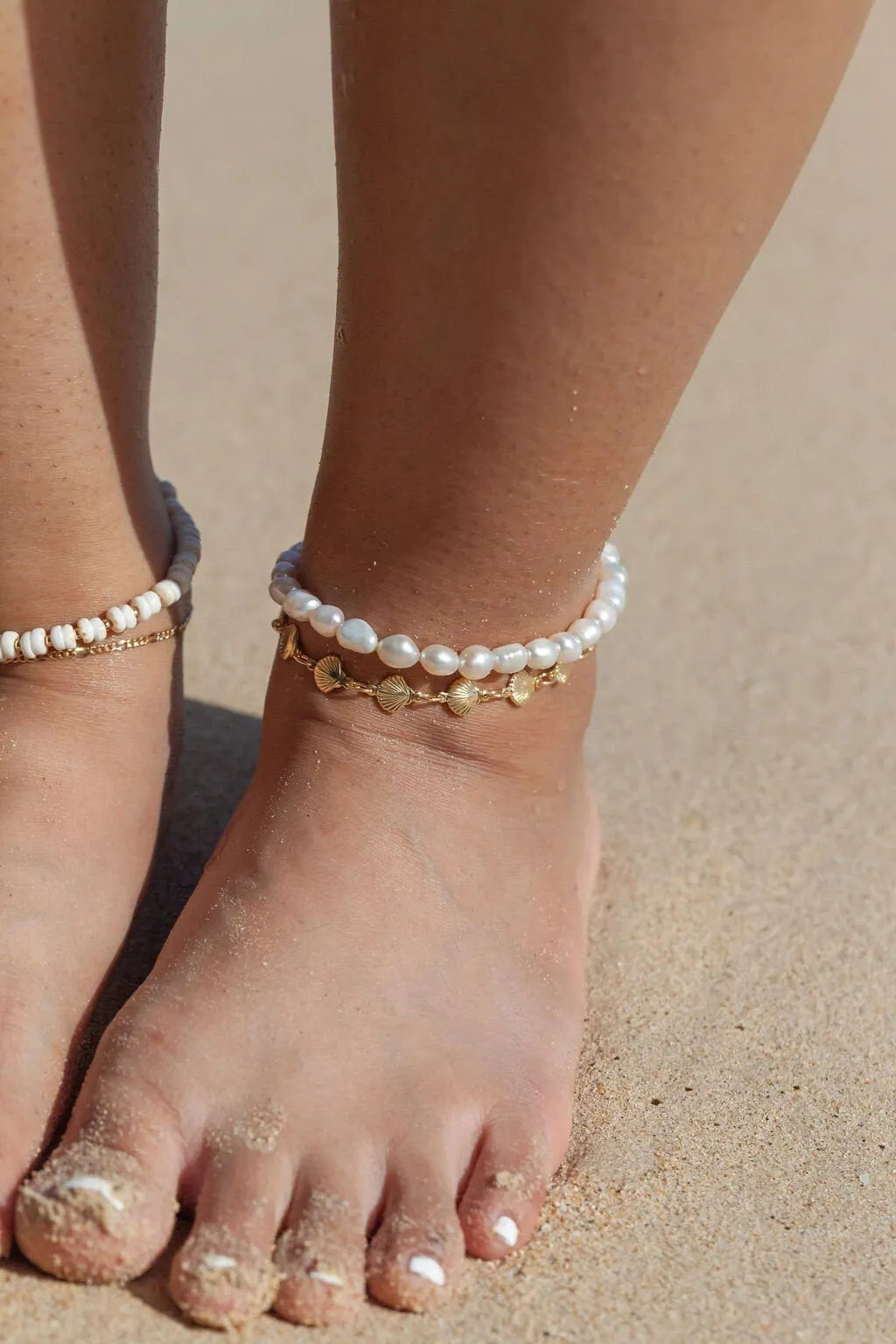 Gold Seashell Anklet - Leialoha