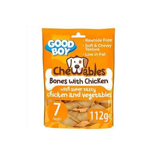 Good Boy Chewables Bones With Chicken 10 x 112g