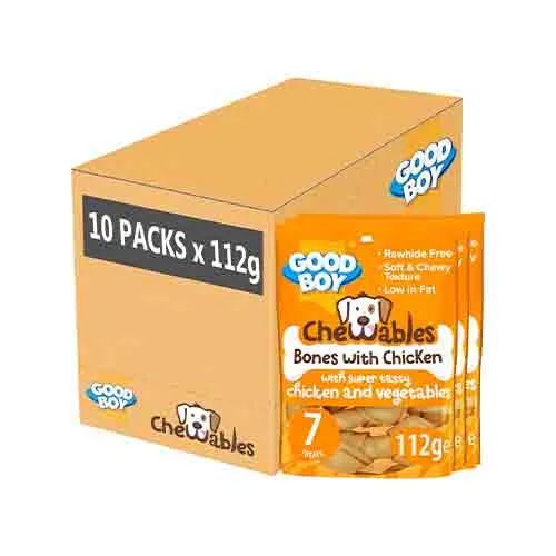 Good Boy Chewables Bones With Chicken 10 x 112g