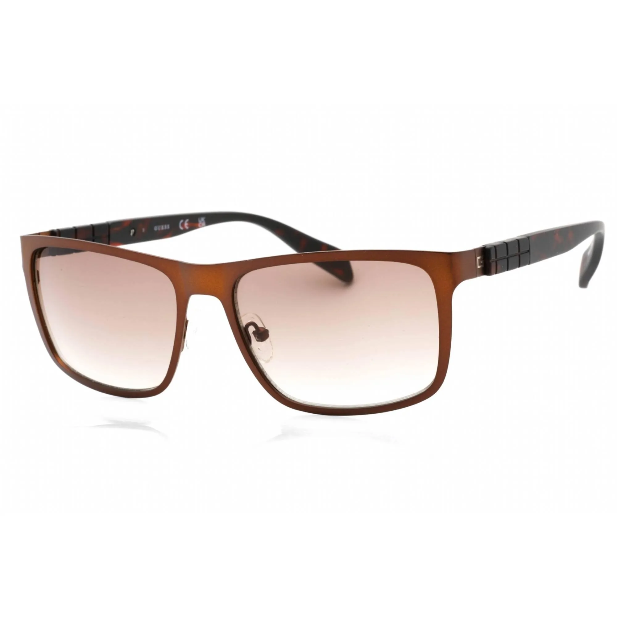 Guess Factory Men's Sunglasses - Matte Dark Brown Plastic Full Rim Frame | GF0169 49F