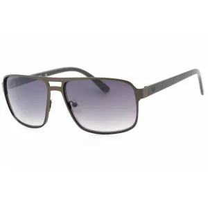 Guess Factory Men's Sunglasses - Matte Gunmetal Metal Square Shape Frame | GF0192 09B