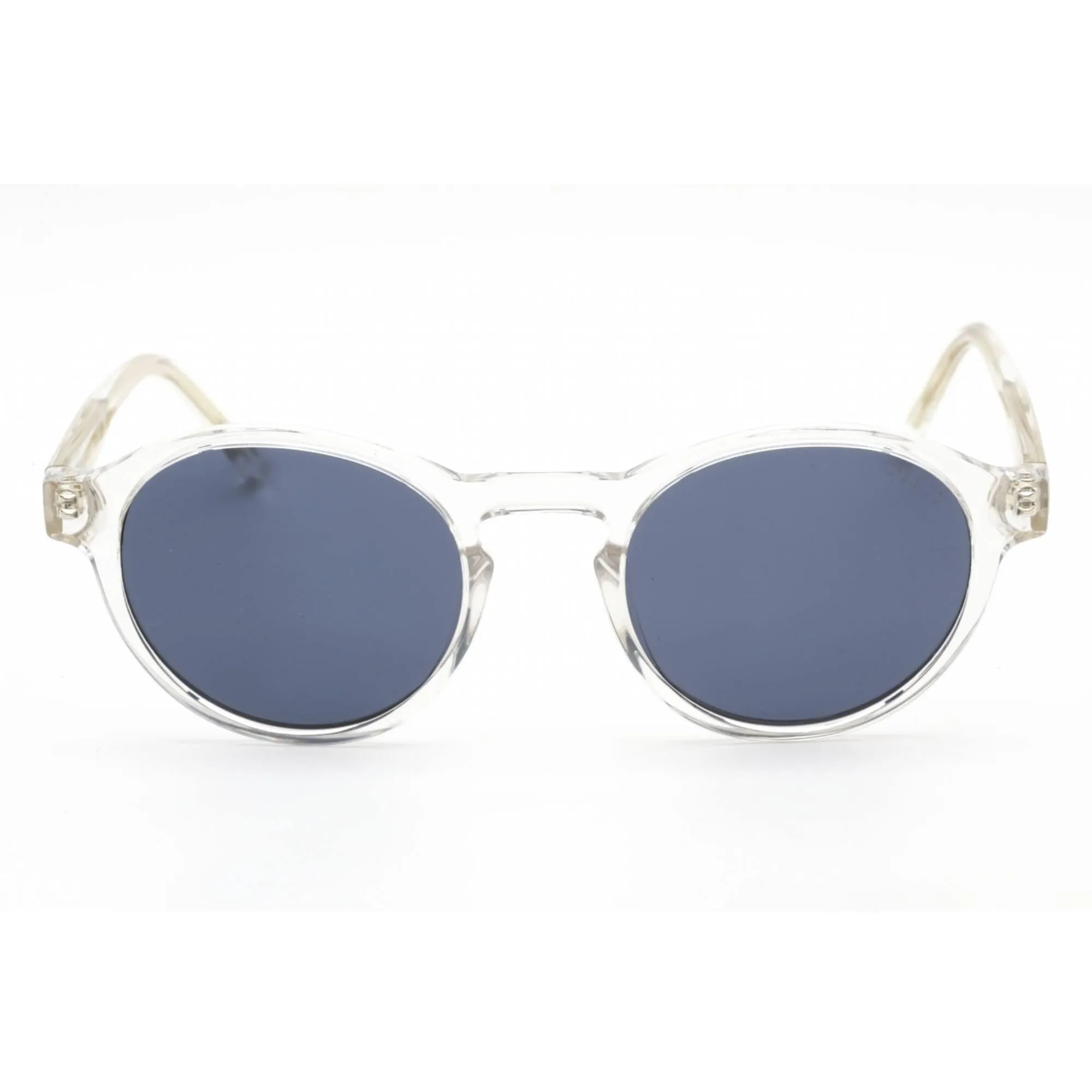 Guess Men's Sunglasses - Blue Lens Crystal Round Shape Plastic Frame | GU00049 26V