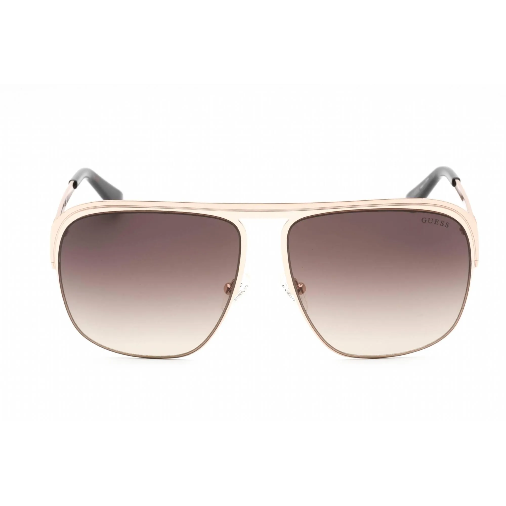 Guess unisex Sunglasses - Adjustable Nose Pads Gold Metal Square Frame | GU5225 32F