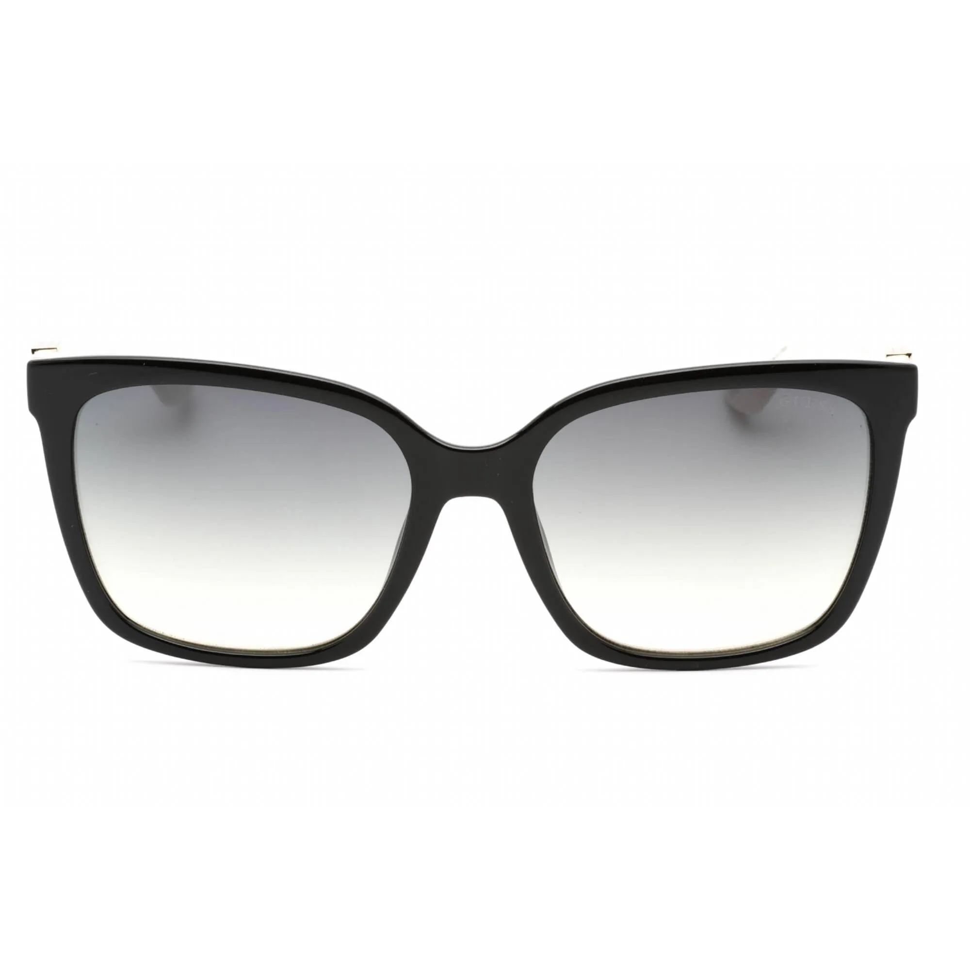 Guess Women's Sunglasses - Full Rim Black/Ivory Plastic Cat Eye Frame | GU7865 05B