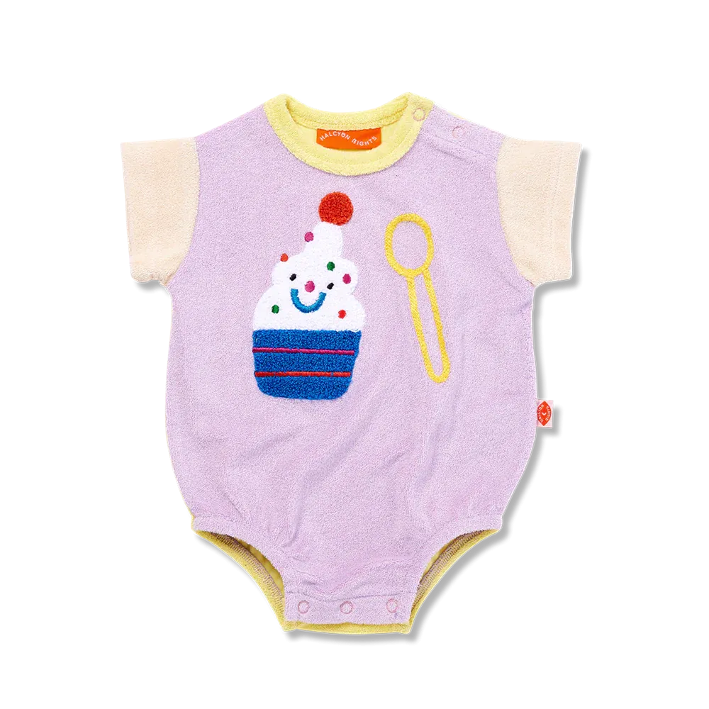 HALCYON NIGHTS ICE CREAM TERRY BODYSUIT