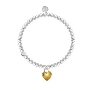 Have A Heart Of Gold Bracelet - Silver