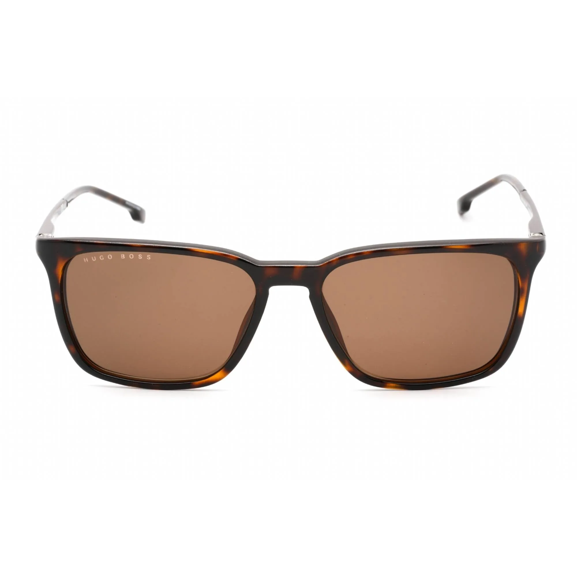 Hugo Boss Men's Sunglasses - Havana Rectangular Plastic/Metal Frame | BOSS 1183/S 0086