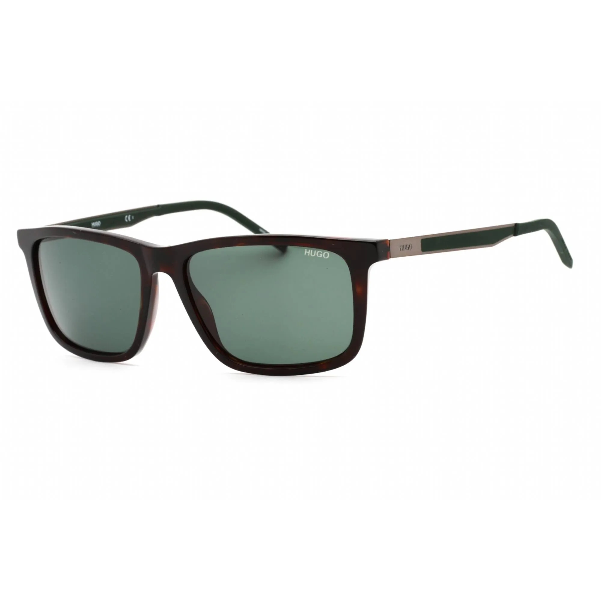 Hugo Men's Sunglasses - Dark Havana Rectangular Plastic Full Rim Frame | HG 1139/S 086