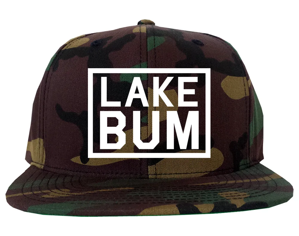 Lake Bum Box Mens Snapback Hat