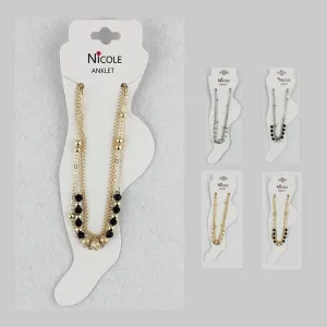 Multi Chain Anklet 3033 ( 12 units)