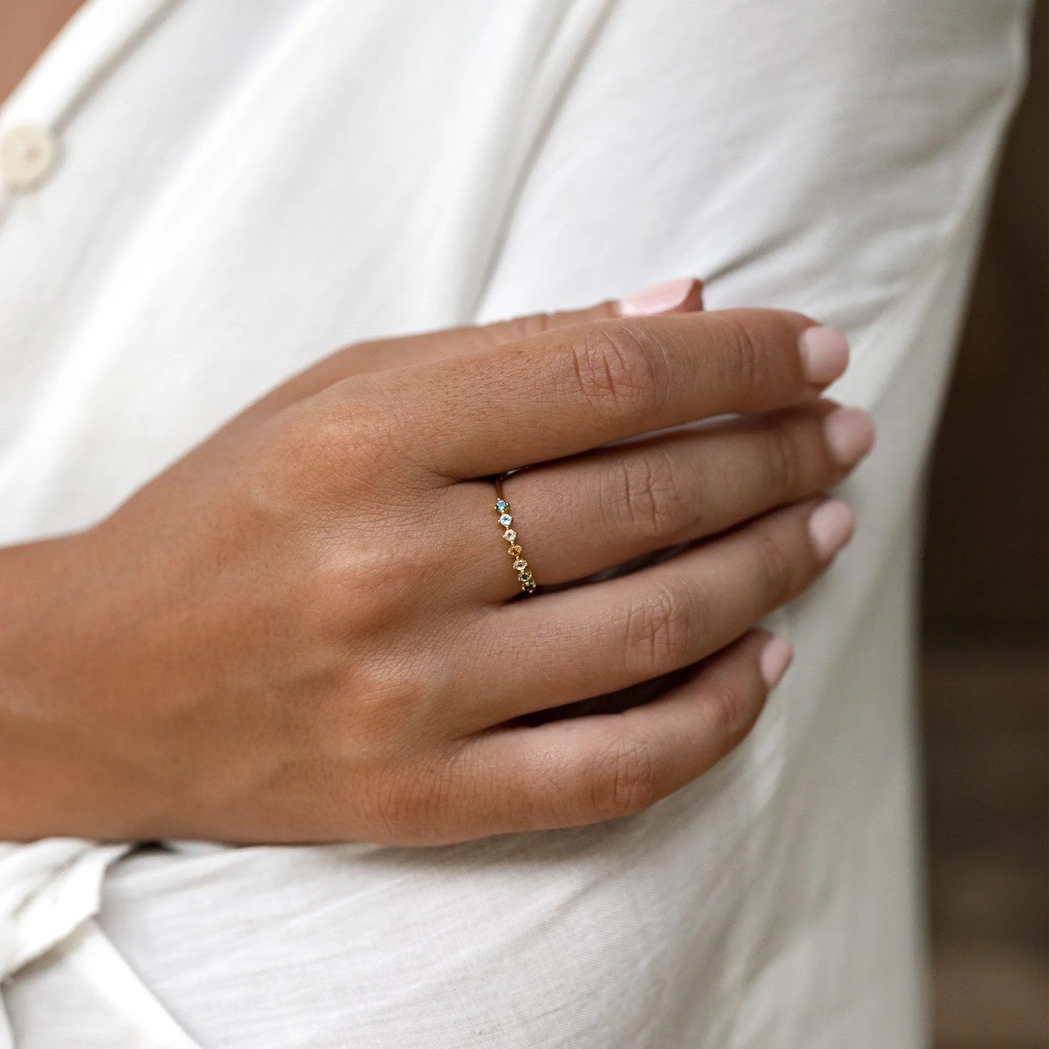 Multi Gemstone Ring - Helene