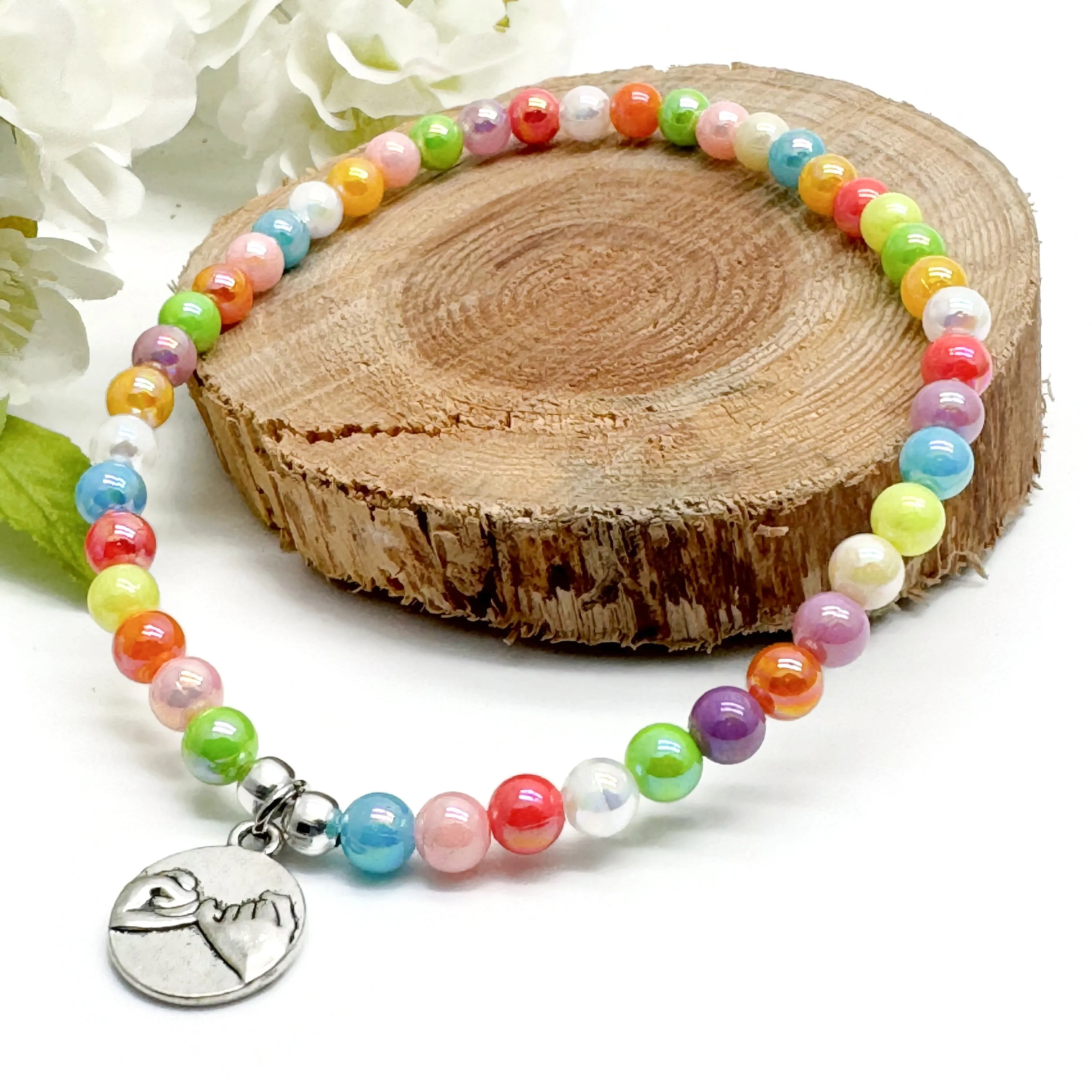 Pinky Promise Acrylic Bead Anklet - Colour Choice