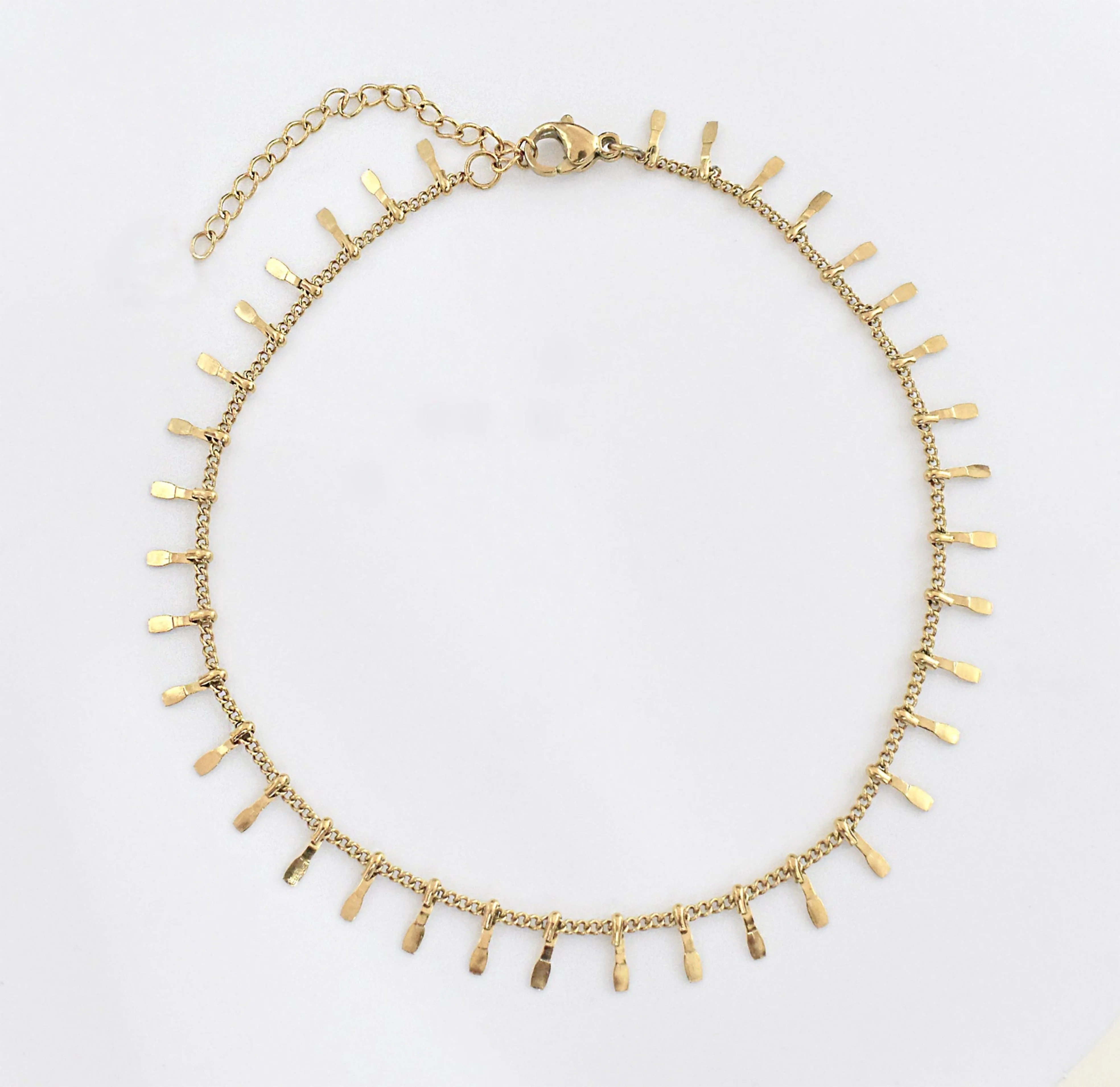 PRIYA DAINTY GOLD CONFETTI CHAIN ANKLET