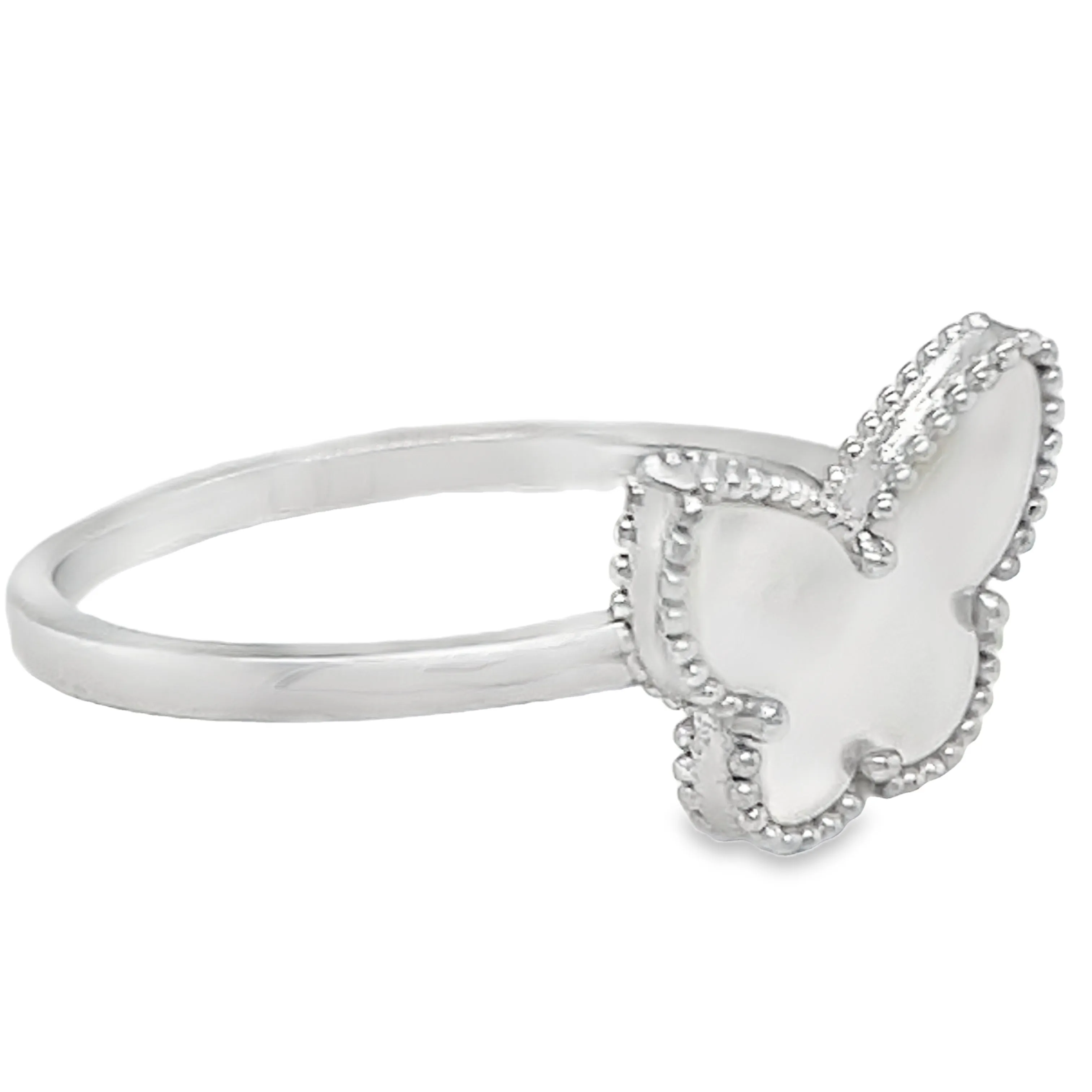 R9050 Pearl Butterfly  Ring