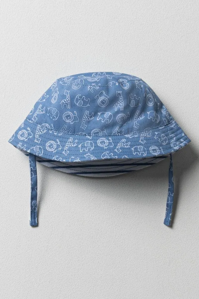 Reversible Bucket Hat Blue