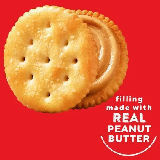 RITZ Peanut Butter Sandwich Crackers, Family Size, 16 - 1.38 oz Packs